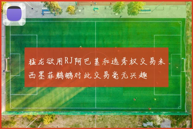 猛龙欲用RJ阿巴基和选秀权交易米西墨菲鹈鹕对此交易毫无兴趣